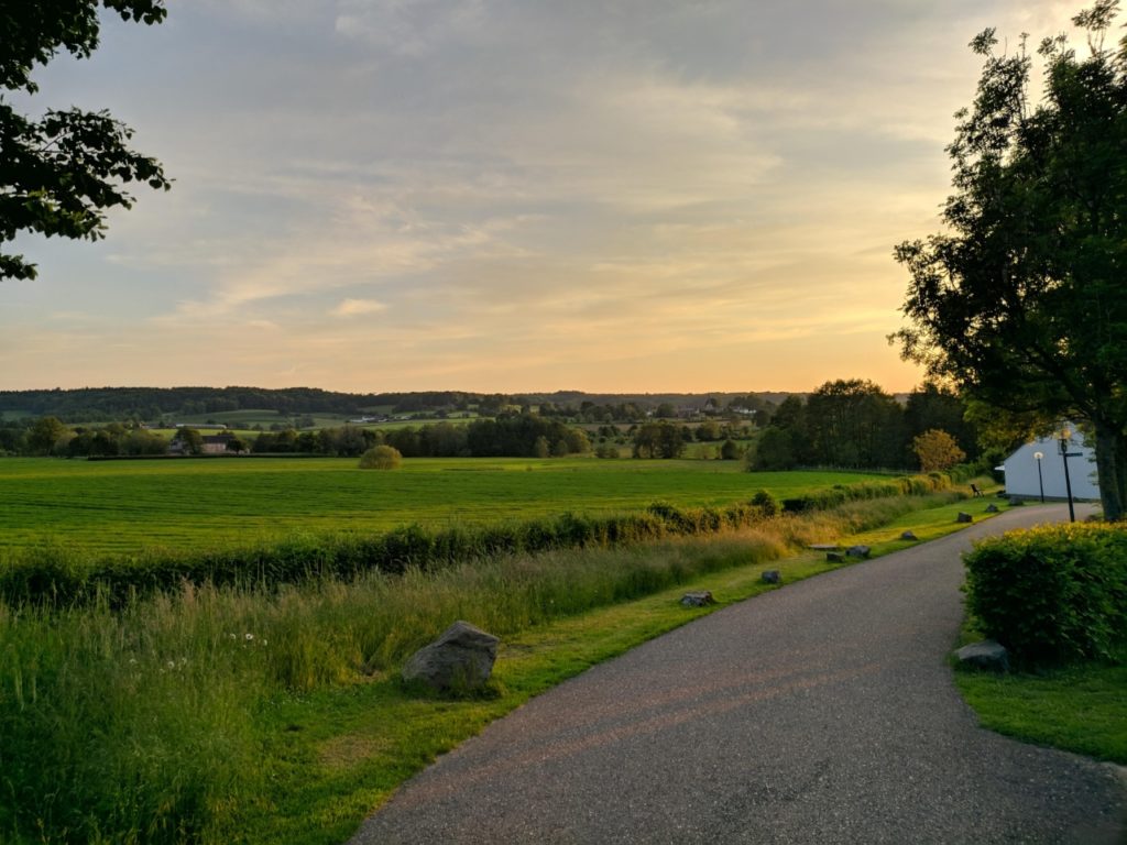 Landal Hoog Vaals met zonsondergang