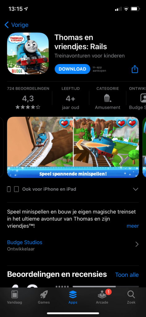 Thomas en vriendjes: Rails